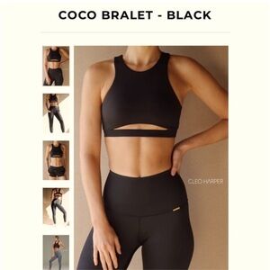 Cleo Harper Black Crop Top